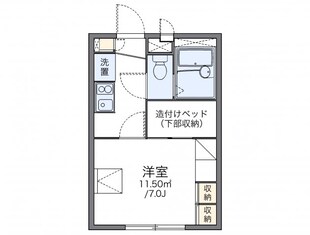 レオパレスＭＡＲＵＫＩＴＡⅡの物件間取画像